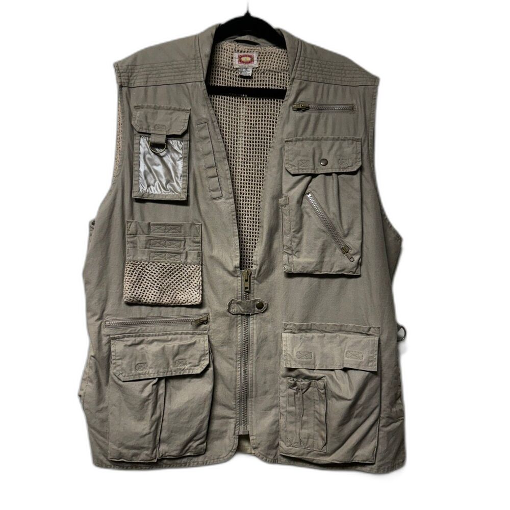 VINTAGE - BANANA REPUBLIC 1986 Authentic Safari Vest, Sz XL